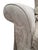 Linen Custom English Roll Arm Bench Seat Damask Loveseat With Pleated Skirt For Sale - Image 8 of 13