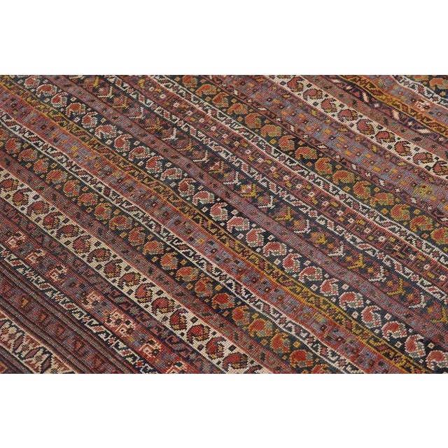 Antique Afshar Rug 4'0'' x 6'2'' For Sale - Image 10 of 12
