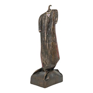 Naomi Siegmann, Naomi Siegmann Bronze Polychrome Surrealist Dress Sculpture Mexico Woman Artist For Sale