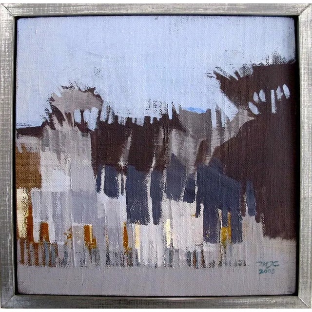 Penumbra Atardecer, Abstract Landscape Painting, Contemporary Bold Colors Framed, 2008 For Sale - Image 4 of 4