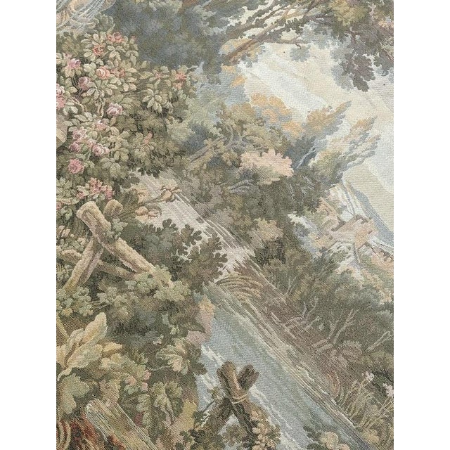 Vintage Aubusson Style Jacquard Tapestry, 1980s For Sale - Image 14 of 18