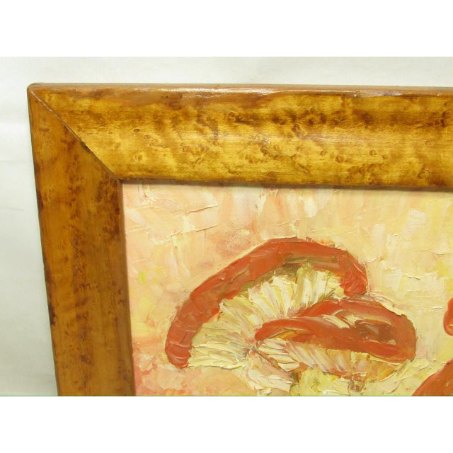 Vintage English Oil on Board Painting of Mushrooms For Sale In San Francisco - Image 6 of 14