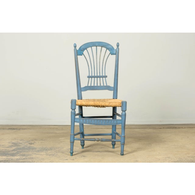 Set of Six French Louis XVI Style Dining Chairs, Painted Wood, 1900 For Sale - Image 13 of 18