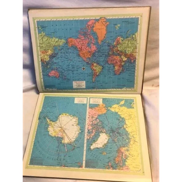 1956 Hammond Doubleday Illustrated World Atlas and Gazetteer For Sale In New York - Image 6 of 13