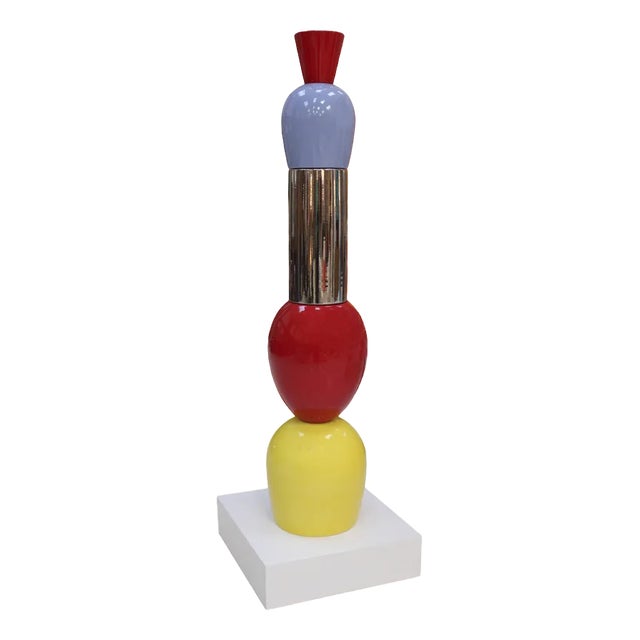 Alessandro Mendini, Contemporary Totem, 2000s, Colored Ceramic For Sale