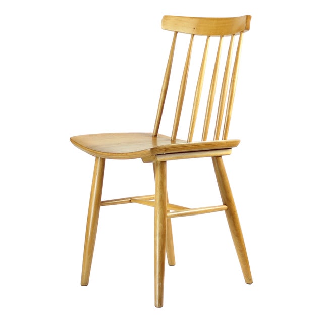 Mid-Century Oak Chair, 1975 For Sale