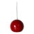 1970s Mid-Century Modern Louis Poulsen Red Globe Metal Pendant Light Space Age Ceiling Lamp Danish For Sale