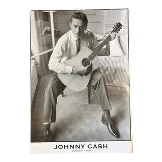 Vintage Johnny Cash London 1959 Poster For Sale