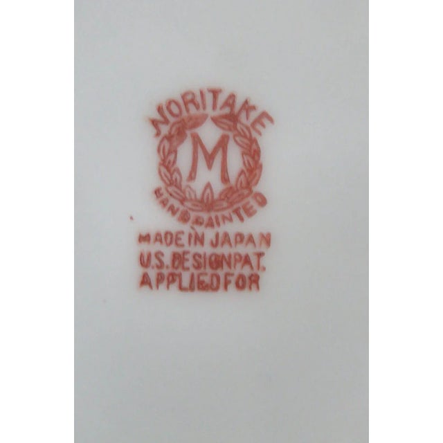 Ceramic Noritake Japan Porcelain Gold Floral Finger Handle Lemon Dish For Sale - Image 7 of 13