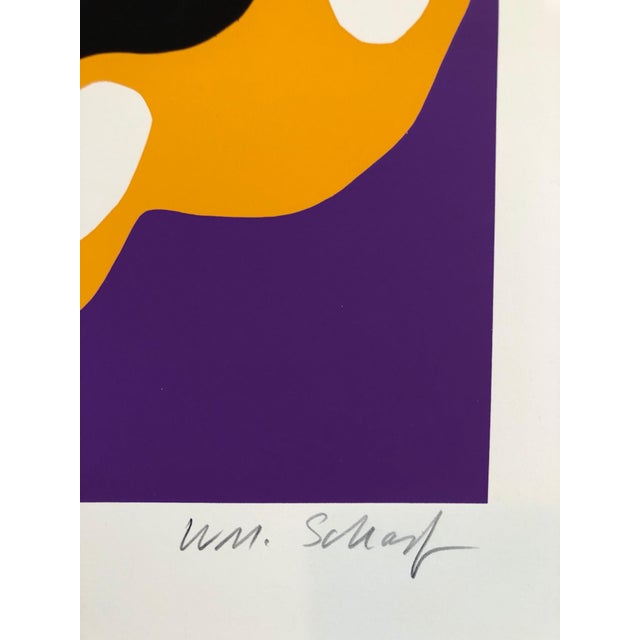 Abstract Expressionism William Scharf, Bright Vibrant Pop Art Silkscreen NYC Abstract Expressionist, c.1970 For Sale - Image 3 of 5