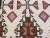 Early 20th Century 1930s Ivory Gray Diamond Medallion Flat Weave Antique American Navajo Rug 3'6" X 6'0" Wool Carpet For Sale - Image 5 of 5