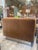 Custom 8' Cisco Tight Back Pumpkin Sofa on Burl Plinth For Sale In Los Angeles - Image 6 of 7