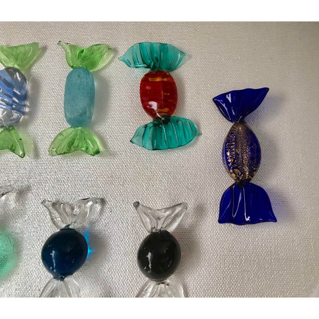 Multicolor Gilded Murano Glass Candy Pieces Set of 10 Chairish