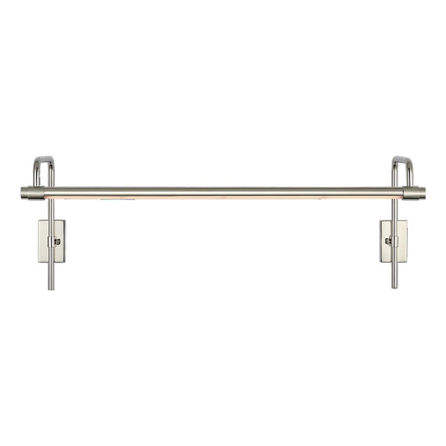 Kidd 24" Frame Mount Picture Light in Polished Nickel Designer: Thomas O'Brien Finish: Polished Nickel Height: 8.75" -...