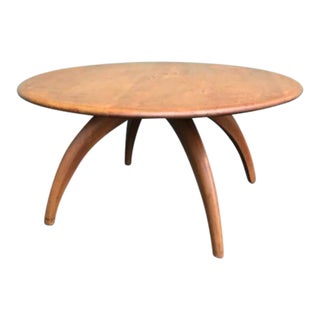Mid 20th Century Heywood Wakefield Revolving Cocktail Table For Sale