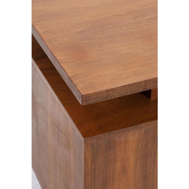 Brown Mid-Century Wooden Desk, 1960s For Sale - Image 8 of 16