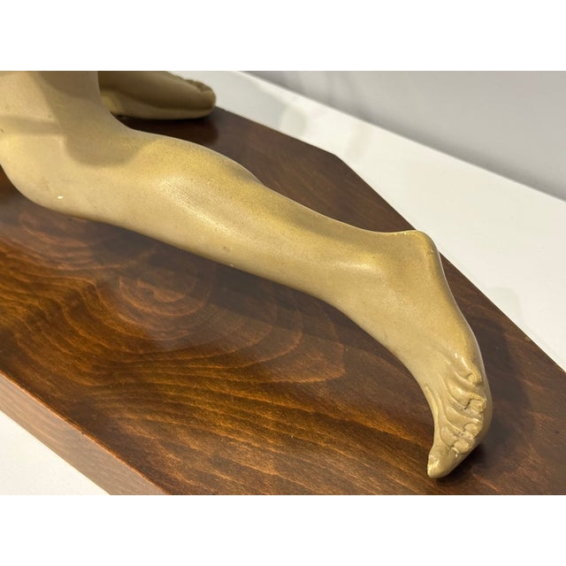 Melani, Large Art Deco Archer Sculpture, 1930, Plaster For Sale - Image 17 of 18