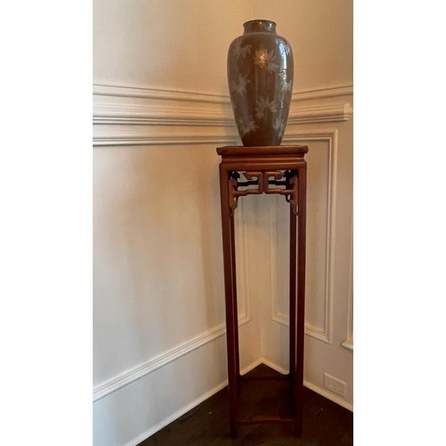 Pair of Antique Chinese Wood Stands Pedestal Tables For Sale - Image 17 of 17