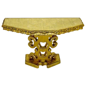 Italian Gilt Console Table With Églomisé Glass Top