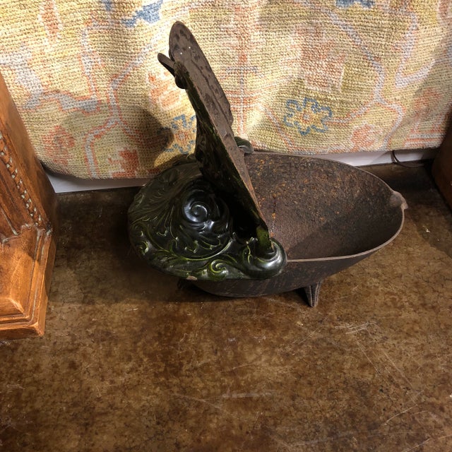 Antique Italian Cast Iron Coal Holder Chairish