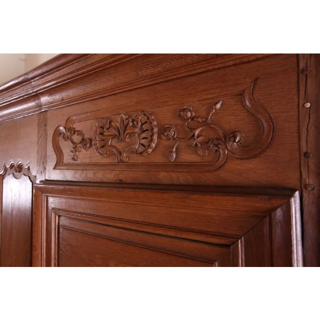 Large Baroque Cabinet with Carvings, 1770 For Sale - Image 4 of 8