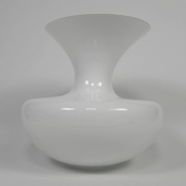 Large Vintage Glass Vase, 1970s For Sale - Image 4 of 10