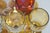 Late 20th Century Late 20th Century Arlecchino Harlequin Colored Iridescent Wine Glasses Goblets Gilt Stems- Set of 8 For Sale - Image 5 of 13