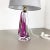 Large Crystal Glass Pink Table Light from Val Saint Lambert, Belgium, 1960s For Sale - Image 16 of 17