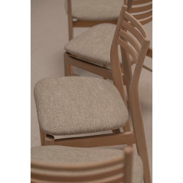 Olive Vintage Danish Dining Chairs, 1960s, Set of 6 For Sale - Image 8 of 18