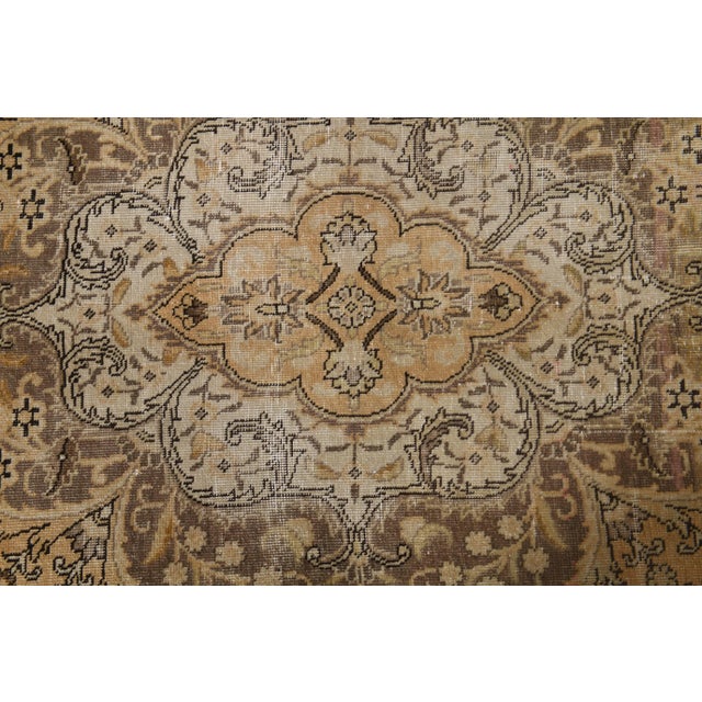 1960s Persian Handmade Wool Cotton Orange Oversized Area Rug For Sale - Image 10 of 11