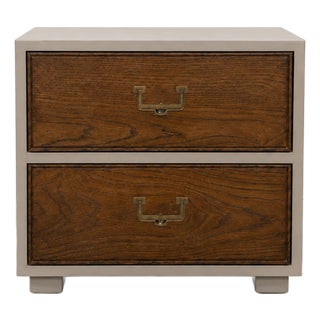 Vintage Henredon Artefacts Nightstand | Custom Restored Designer Bedside Table For Sale