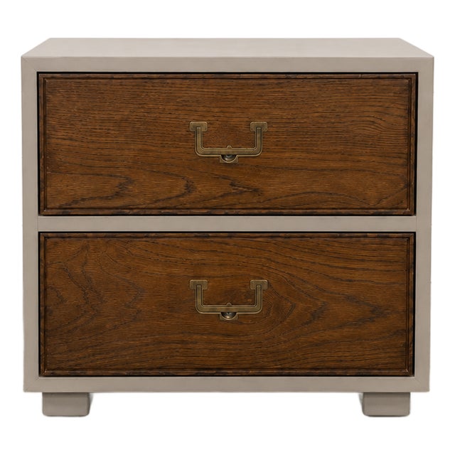 Vintage Henredon Artefacts Nightstand | Custom Restored Designer Bedside Table For Sale