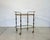 Mid-Century Modern Brass and Wood Bar Trolley, 1960s For Sale - Image 3 of 13