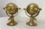 19th Century Large Heavy Pair Antique 1800's Electric Sphere Brass Wall Gas Sconces Fixture For Sale - Image 5 of 18