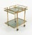 Gold Mid-Century Serving Bar Cart in Brass and Glass in the style of Maison Baguès, Italy, 1960s For Sale - Image 8 of 16