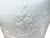 White White Monochrome Round Relief Floral Motif Ceramic General Temple Jar For Sale - Image 8 of 14