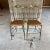 AMBIANIC presents 1950s Pair of Chiavari Side Chairs in Brass Italy 35.25 h x 15.25 w x 16.75 d seat 19 Original preowned...