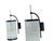 Mid-Century Modern Iron and Glass Strip Wall Lamps, 20th Century, Set of 2 For Sale - Image 3 of 10
