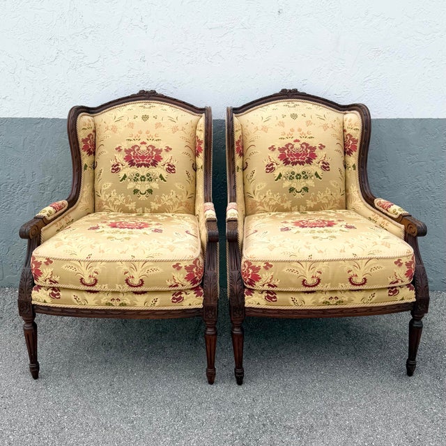 Taylor King French Provincial Roped Lounge Chairs by Taylor King - A Pair For Sale - Image 4 of 9