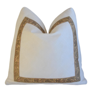 Italian Designer Mariano Fortuny Jupon Bouquet Feather/Down Pillow