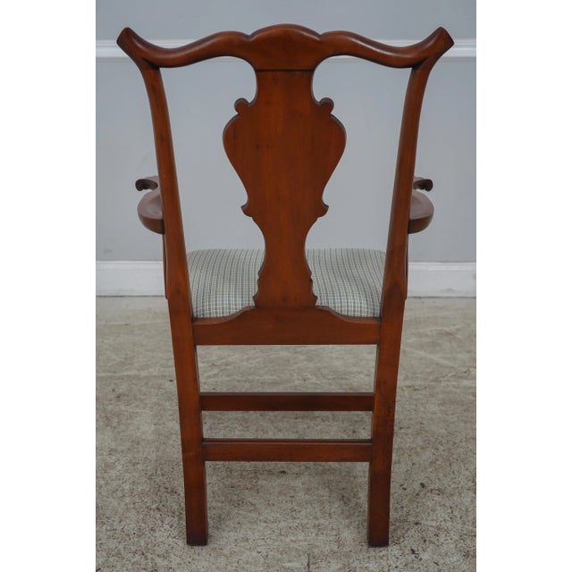 Eldred Wheeler Set of 8 Eldred Wheeler Cherry Chippendale Dining Room Chairs For Sale - Image 4 of 12