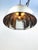 Large diameter early german pendant light with huge mercury glass reflector. Produced by Zeiss Ikon with the famous Jena...