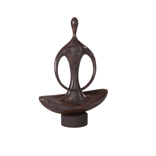 Contemporary Abstract Yoga Silhouette Sculpture For Sale - Image 3 of 9