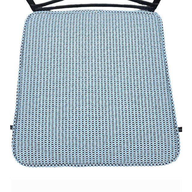 Outdoor Patio Cushion for dining chair. Custom made cushions with a high performance outdoor fabric and DryFast Marine...