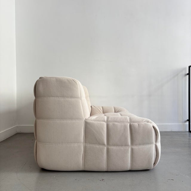 "Kashima" sofa by Michel Ducaroy for Ligne Roset. Designed in 1976. Entirely made of foam covered in beige fabric....