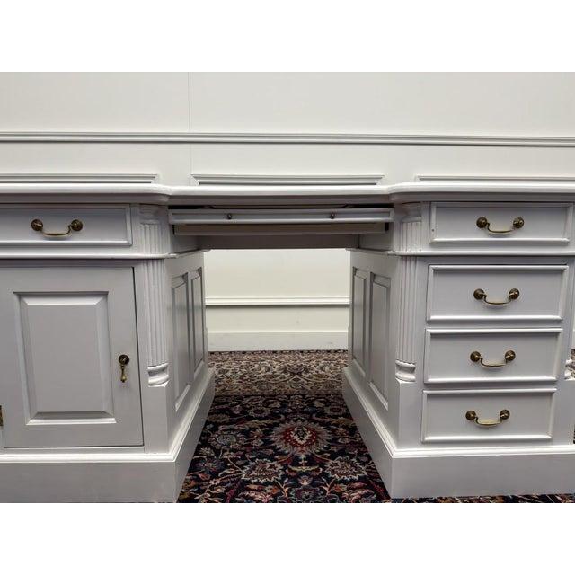 English White Chesterfield Desk For Sale - Image 11 of 18