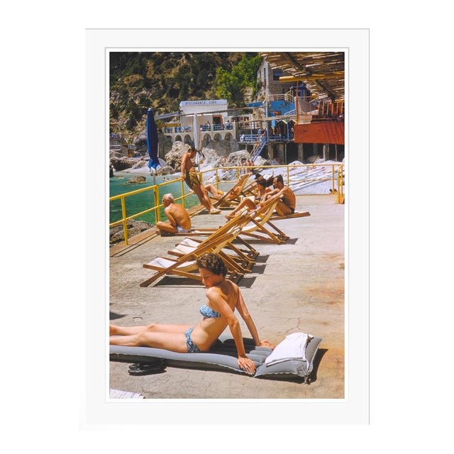 Toni Frissell 'Capri Suntan' Archival Pigment Print Framed in White For Sale