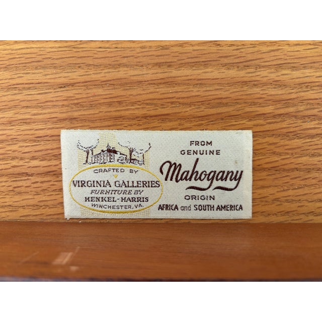 (A) Henkel Harris Mahogany Bracket Foot 4 Drawer Bachelor Chest For Sale - Image 11 of 12