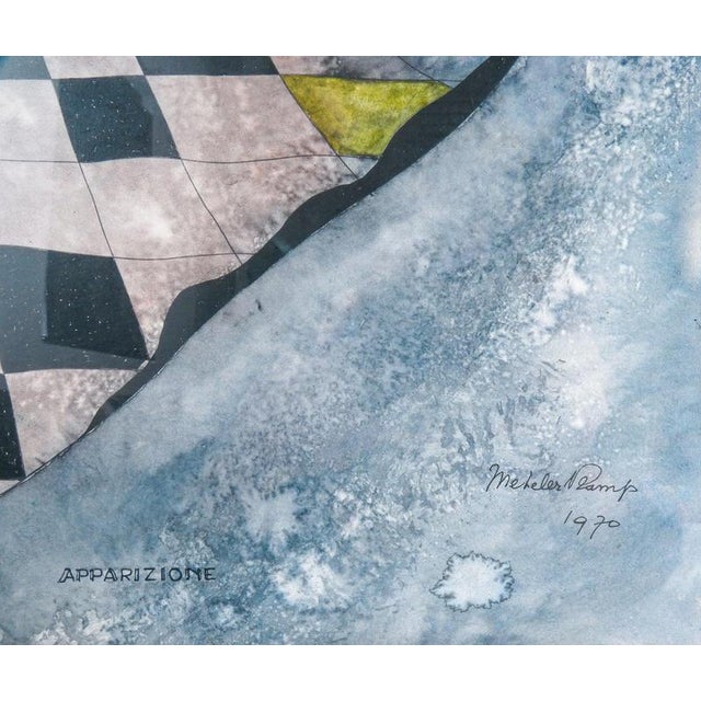 Ermanno Metelerkamp, Apparition, 1970, Watercolor and Ink on Paper For Sale - Image 7 of 16