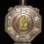 Vintage Chinese Bronze Octagonal Snuff Bottle With Bagua & Gilt Deity For Sale - Image 9 of 9